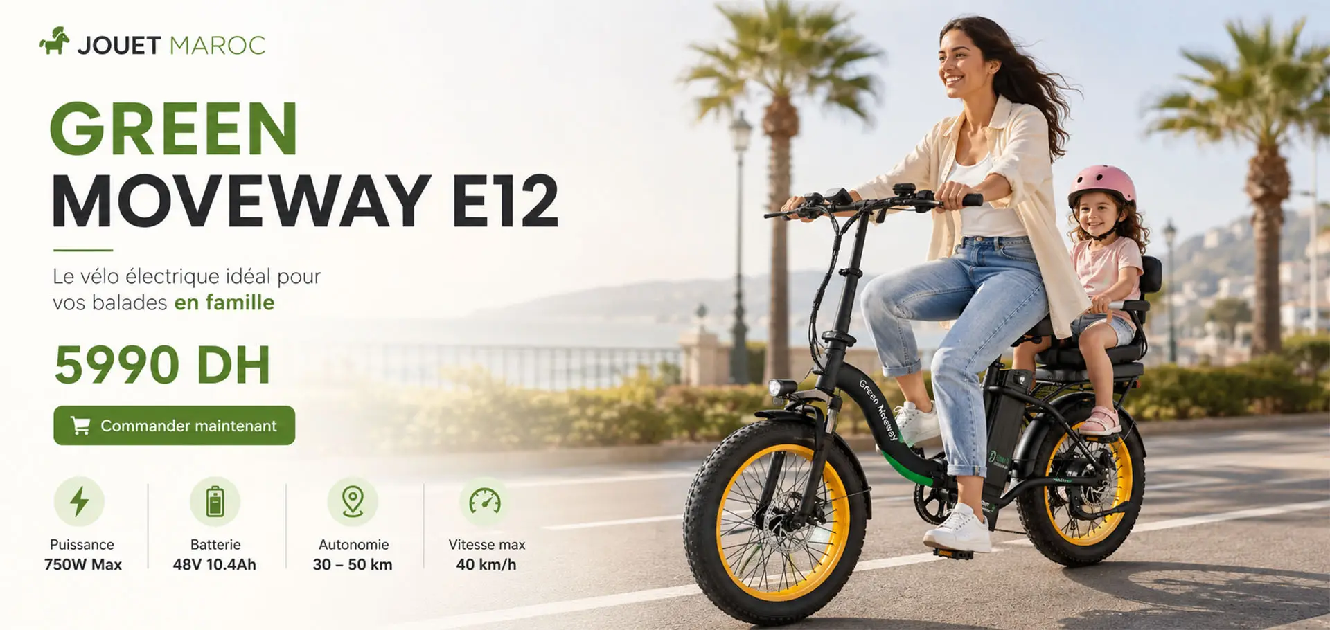 Vélo électrique GREEN MOVEWAY E12