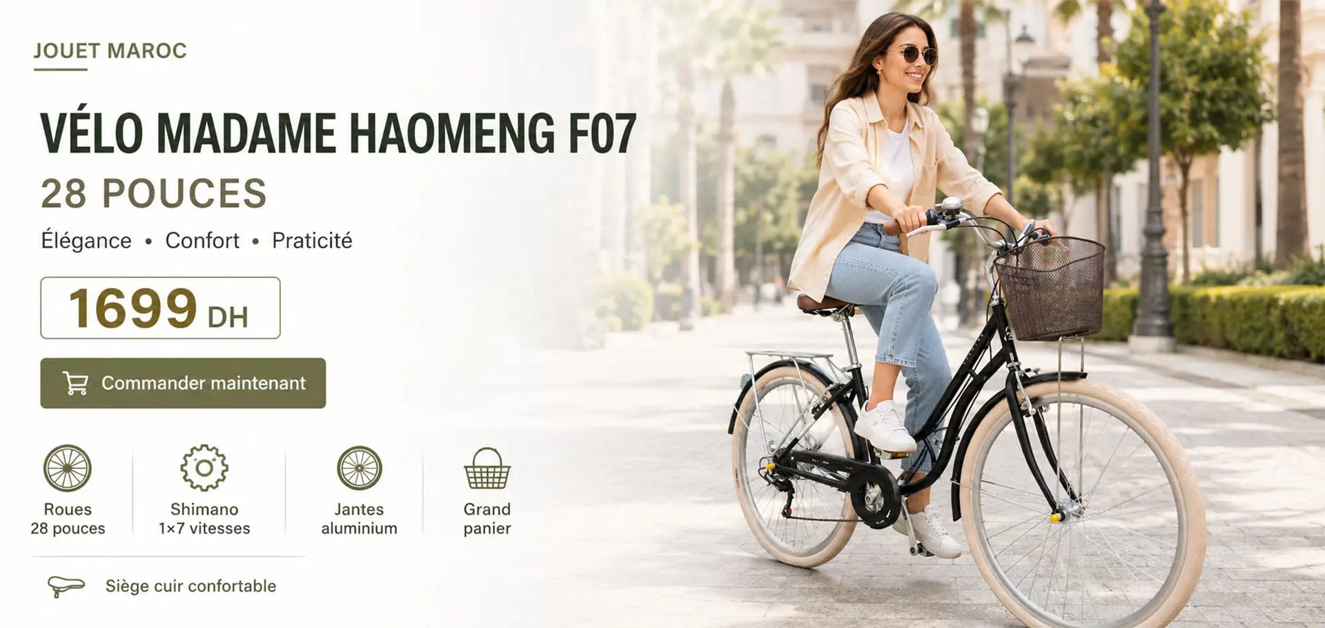 Vélo Madame Haomeng F07 28 pouces